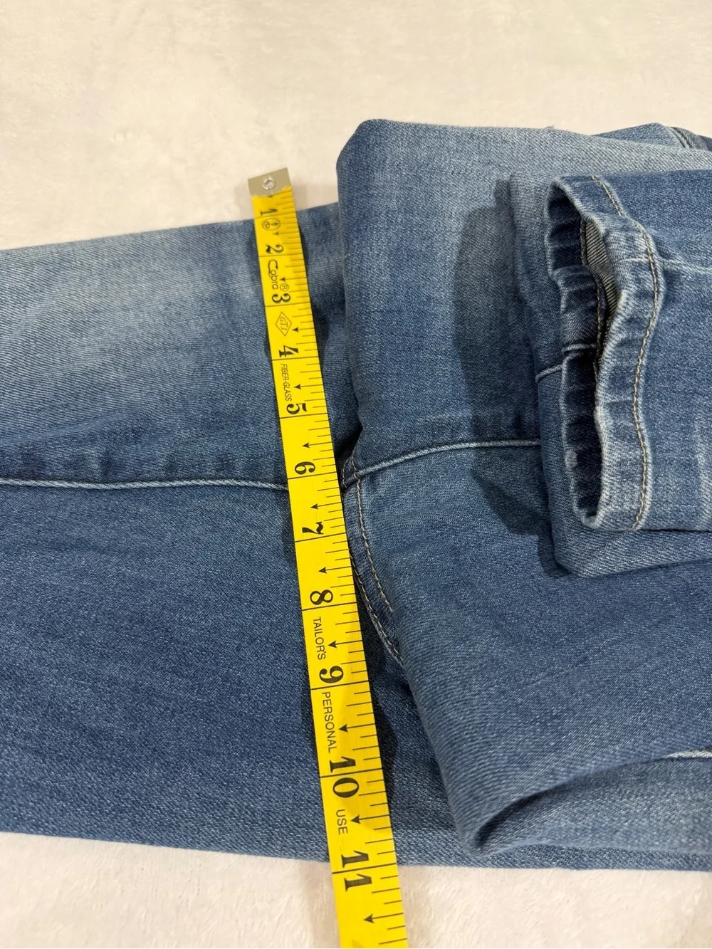 Blank NYC Blue Denim Jeans Hem